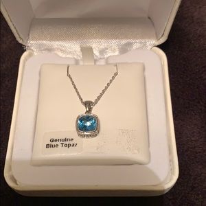 Blue Topaz necklace new with tag!